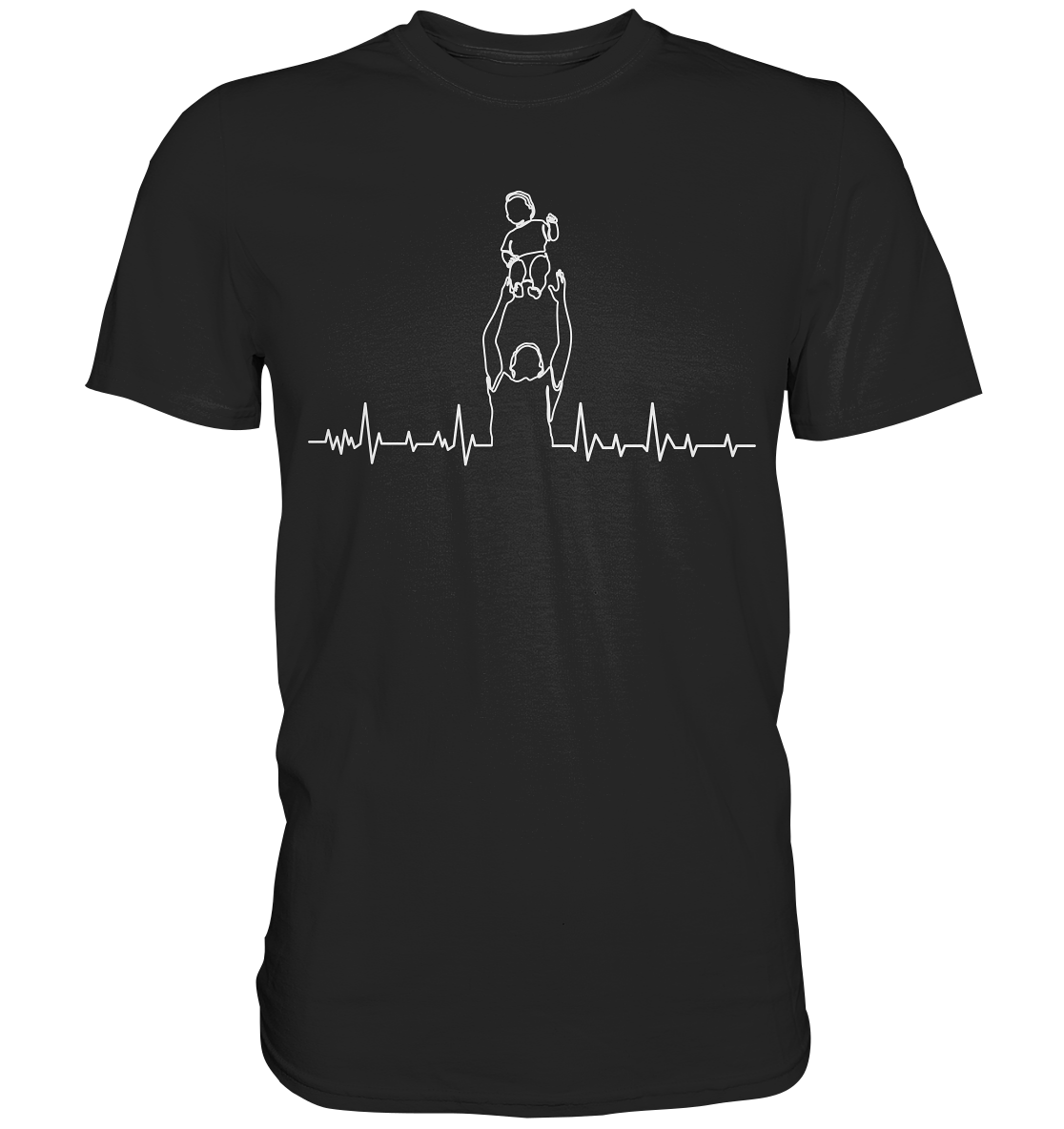 Papa Sohn Herzschlag Vatertag Bester Vater T-Shirt