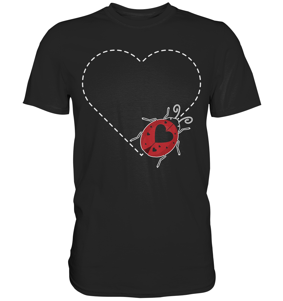 Marienkäfer Herz Insekten T-Shirt