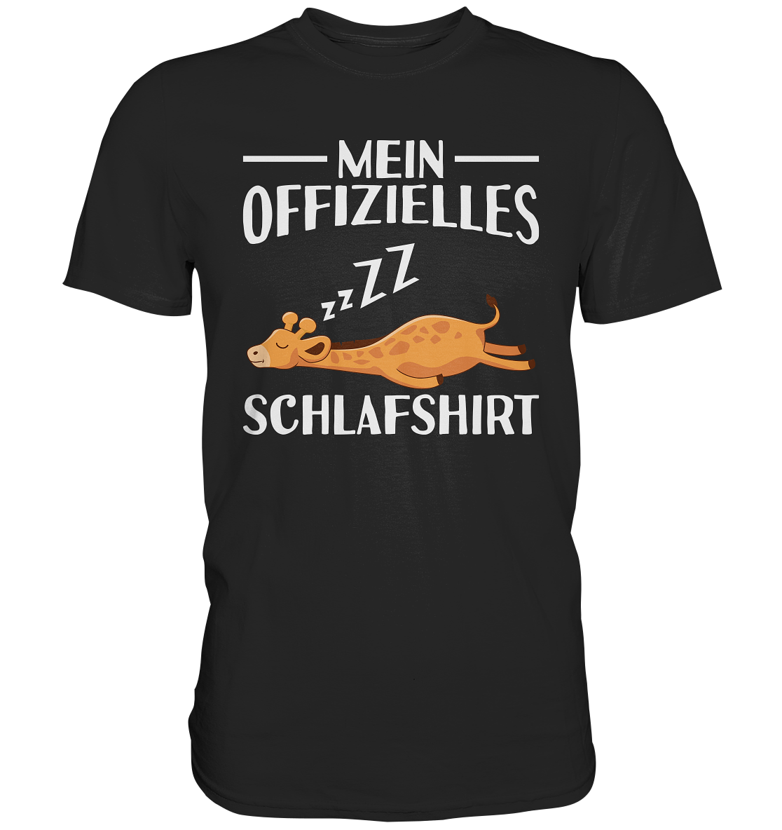 Offizielles Schlafshirt Nachthemd Schlafanzug Pyjama Giraffe T-Shirt