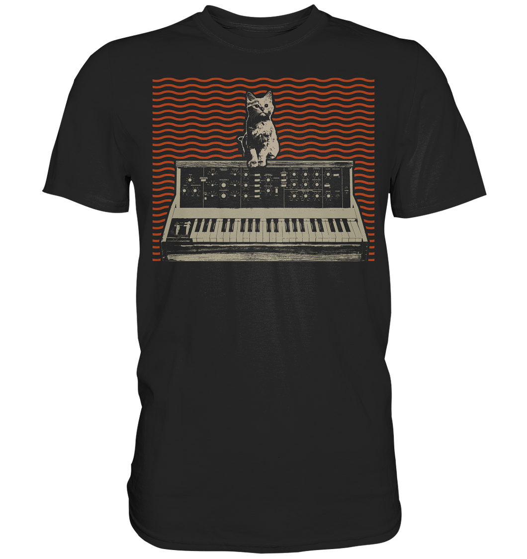 Analog Modular Synthesizer Katze Musikproduzent T-Shirt