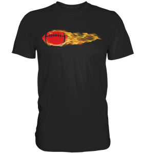 Brennender American Football T-Shirt