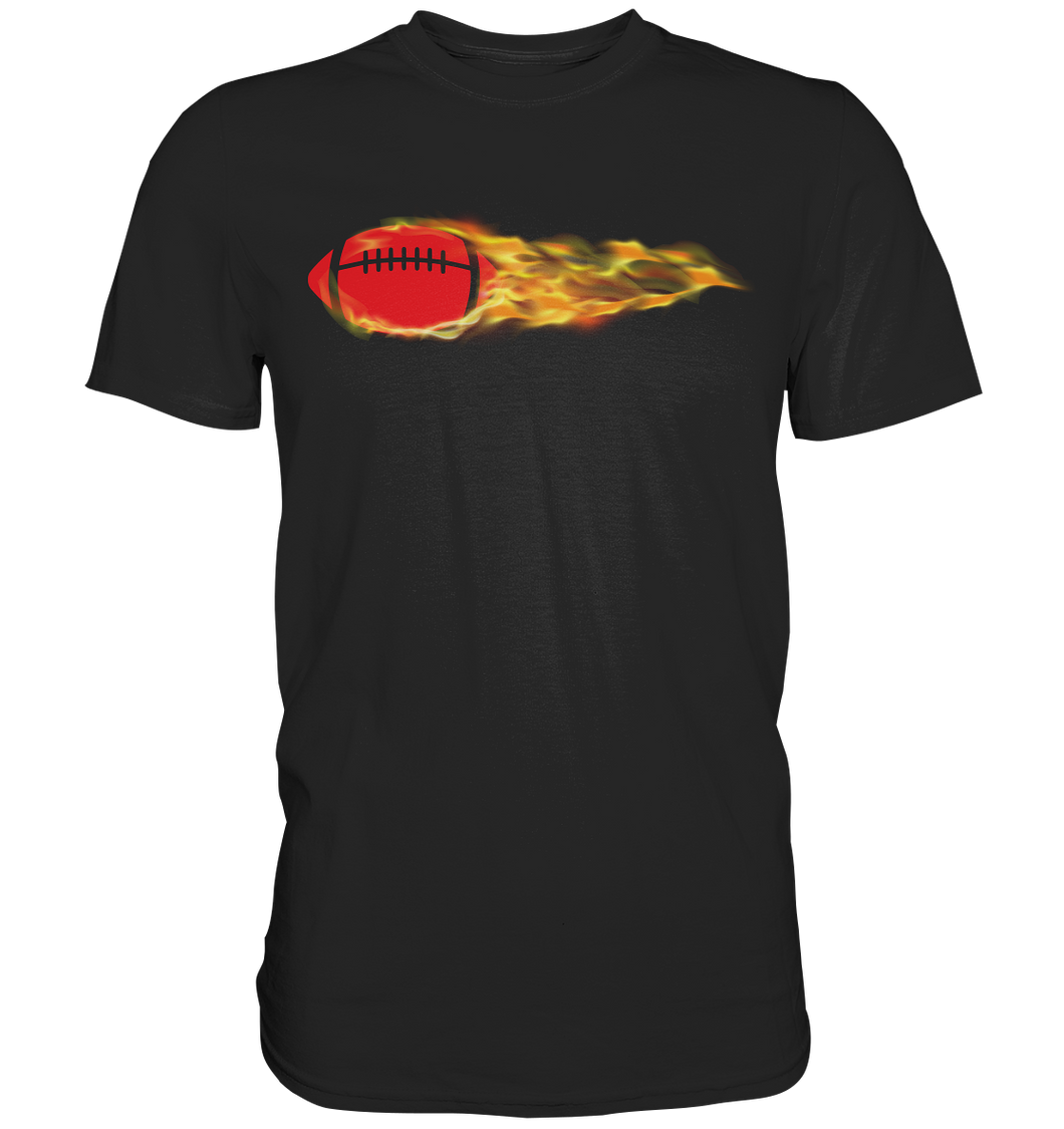 Brennender American Football T-Shirt