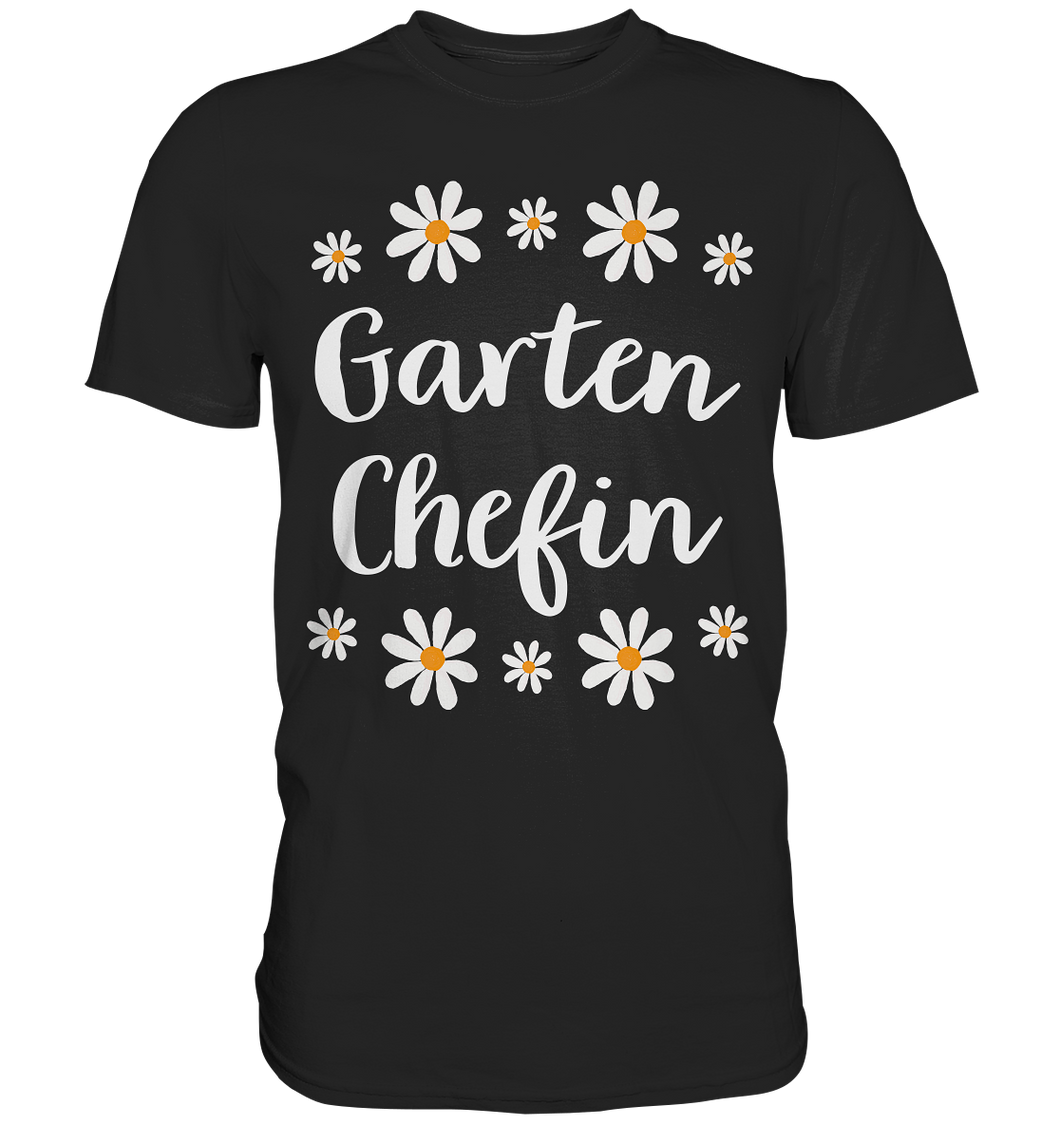 Garten Chefin Shirt Gänseblümchen Garten Frau Gärtnerin T-Shirt