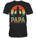 Papa Sohn Vati Kind Bester Vater Mann Mythos Legende T-Shirt