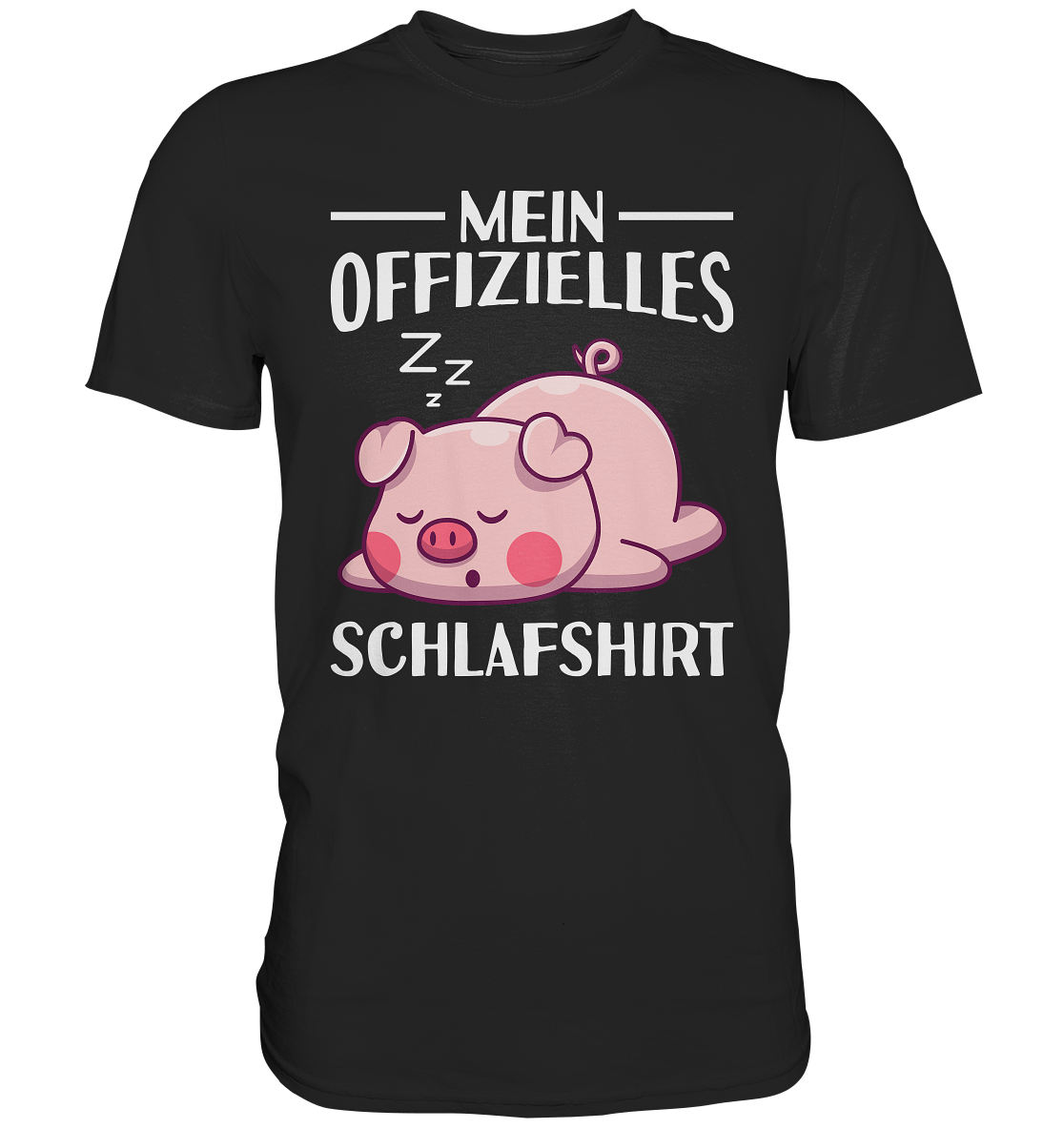 Offizielles Schlafshirt Nachthemd Schlafanzug Pyjama Schweinchen T-Shirt