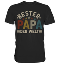 Bester Papa Vintage Vater Geschenk Vatertag T-Shirt