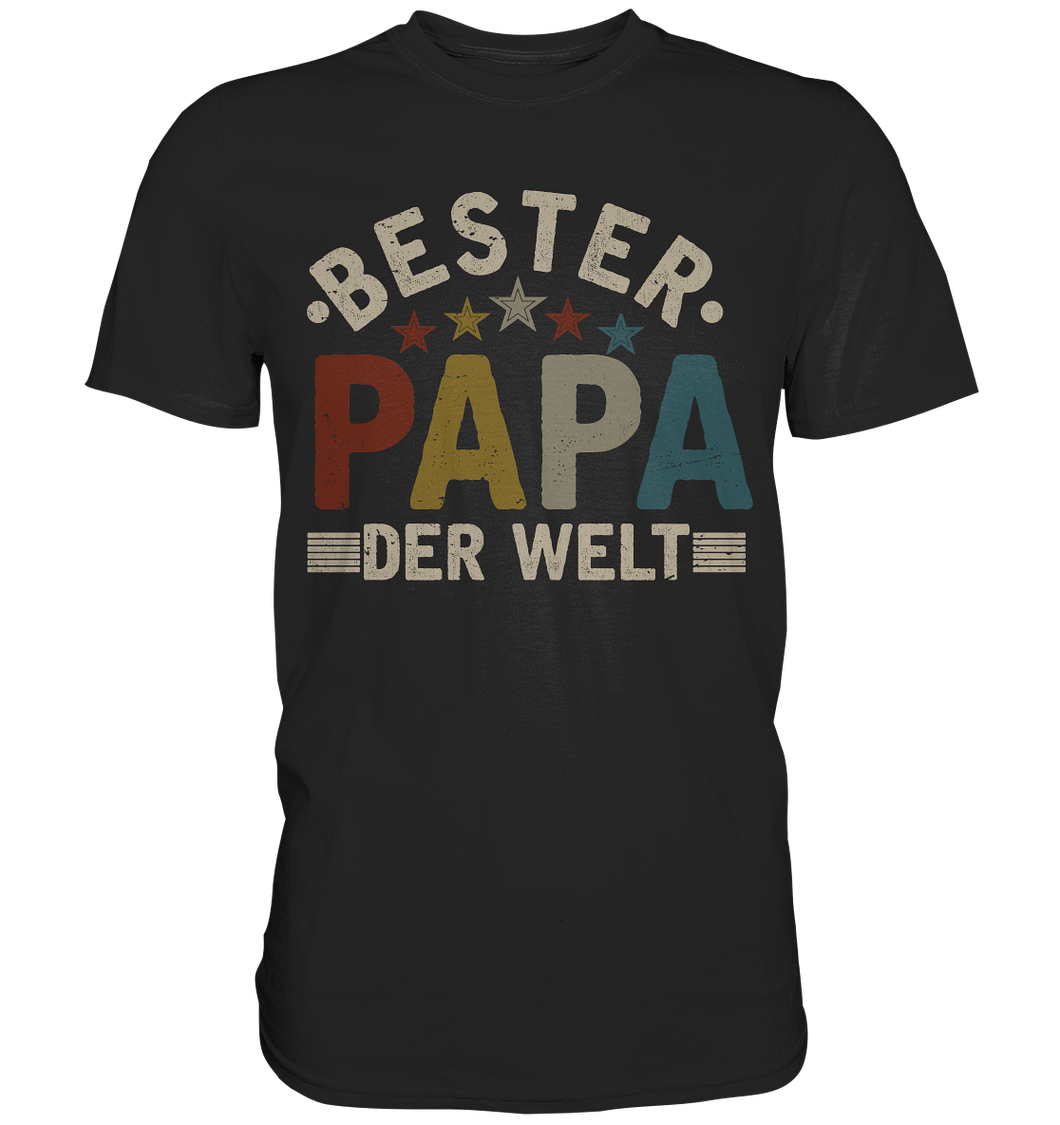 Bester Papa Vintage Vater Geschenk Vatertag T-Shirt
