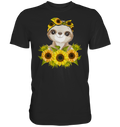 Faultier Sonnenblumen T-Shirt Garten Motiv Gärtner Geschenk