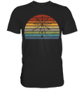 Spinne Insekten Spinnwebe Retro T-Shirt