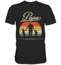 Papa Tochter Sohn Vater Geschenk Vatertag T-Shirt