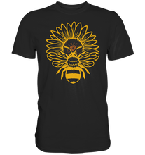 Laden Sie das Bild in den Galerie-Viewer, Bienen Sonnenblumen T-Shirt Imker Garten Motiv Gärtner Geschenk
