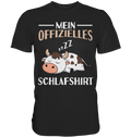 Offizielles Schlafshirt Nachthemd Schlafanzug Pyjama Kuh T-Shirt