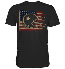 Laden Sie das Bild in den Galerie-Viewer, American Football Helm Patriot USA Amerika T-Shirt
