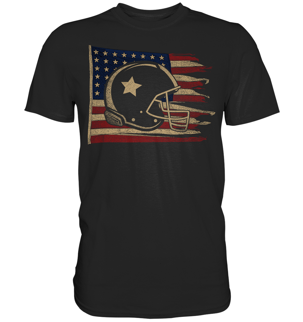 American Football Helm Patriot USA Amerika T-Shirt