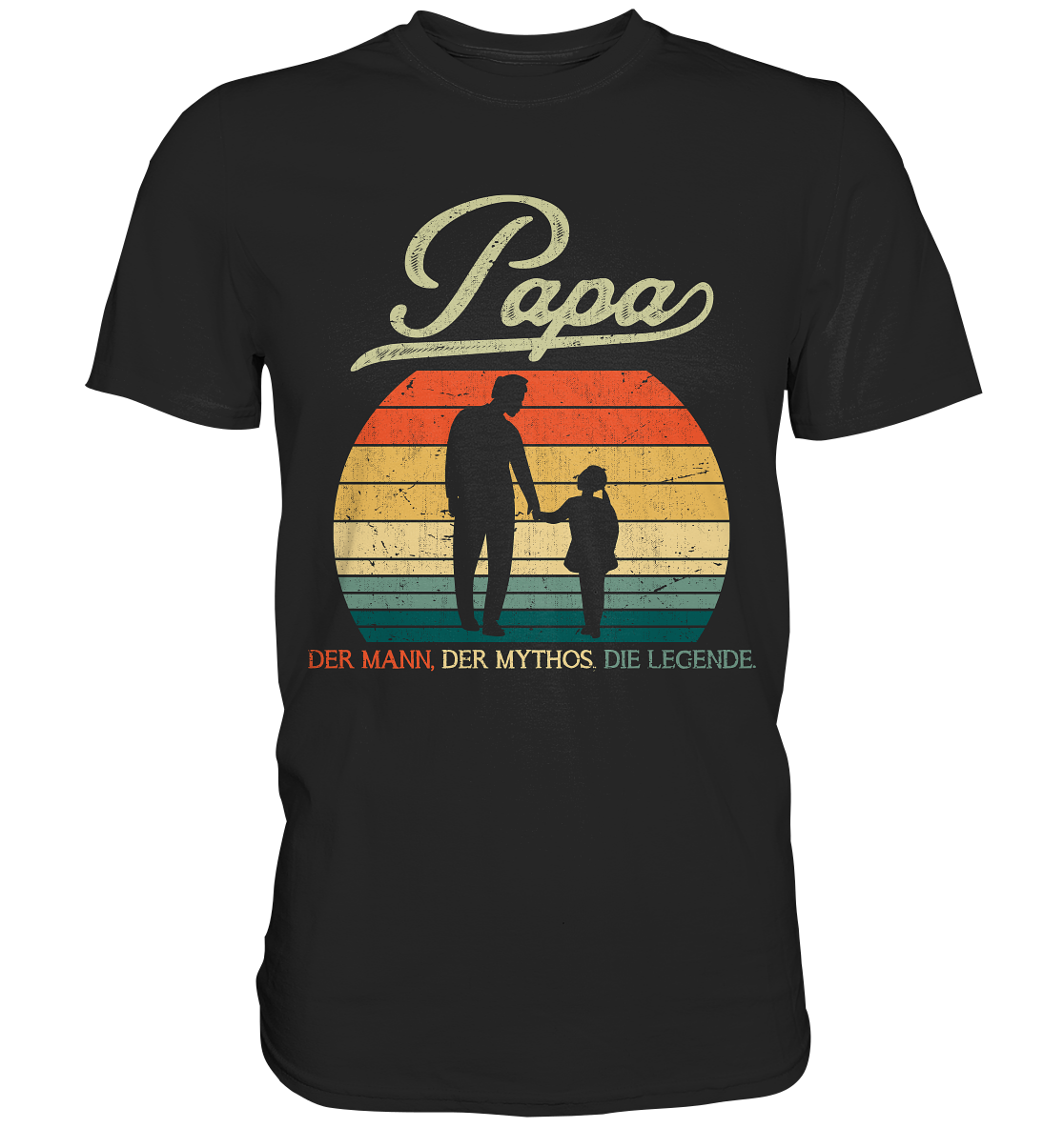 Papa Tochter Vater Geschenk Vatertag T-Shirt