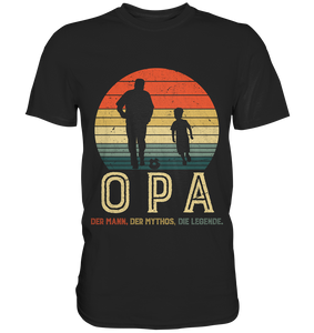 Opa und Enkel Fußball Herren Premium T-Shirt