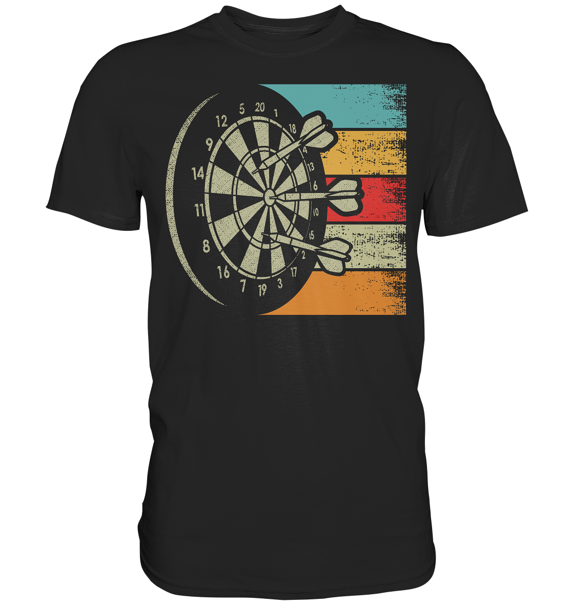 Vintage Darts Sport Dartpfeile Turnier Dart T-Shirt