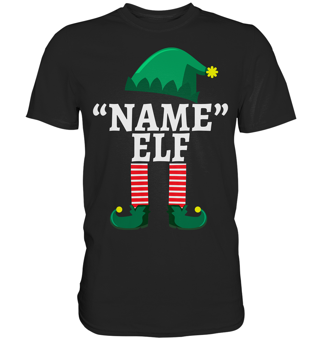 Elf Personalisiertes Weihnachtsoutfit Familie Weihnachten Weihnachtself T-Shirt