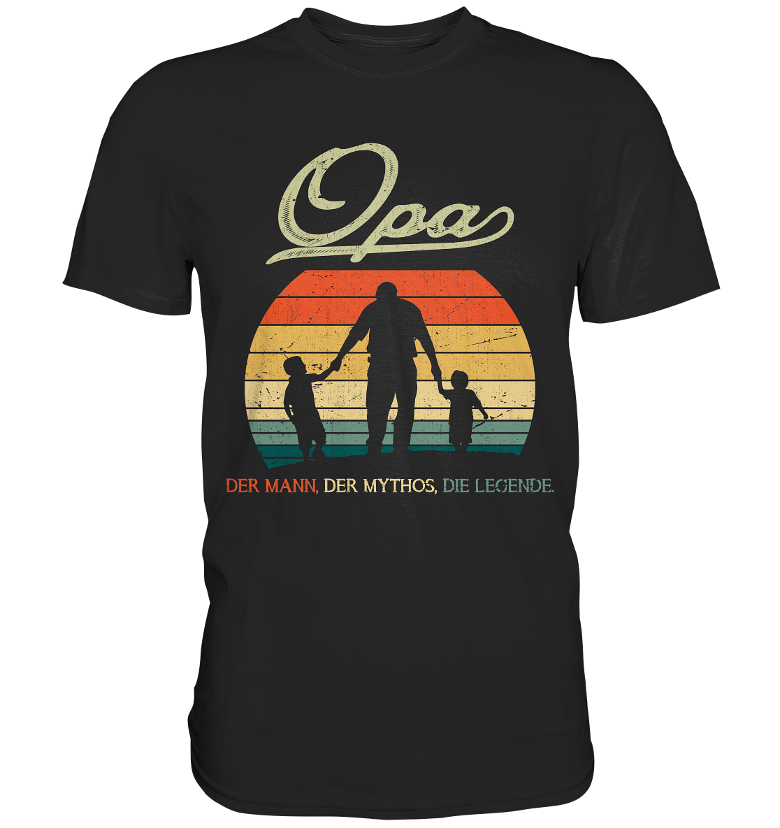 Opa Enkelkinder Großvater Geschenk Vatertag T-Shirt