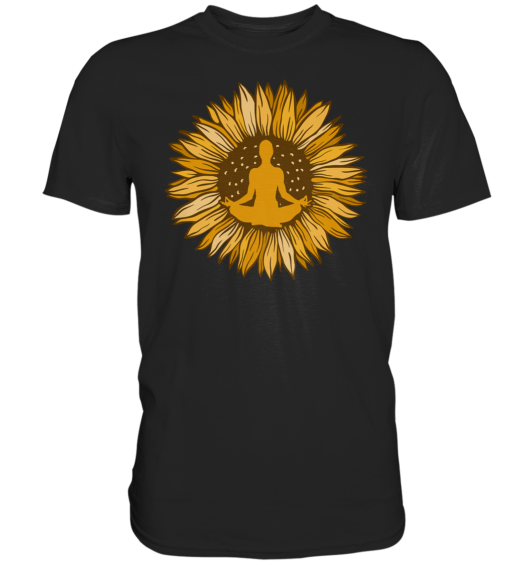 Yoga Sonnenblumen T-Shirt Gärtner Geschenk Garten Meditation