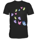 Bunte Schmetterlinge T-Shirt
