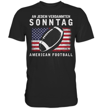 Laden Sie das Bild in den Galerie-Viewer, American Football Fan Sonntag Spieltag T-Shirt
