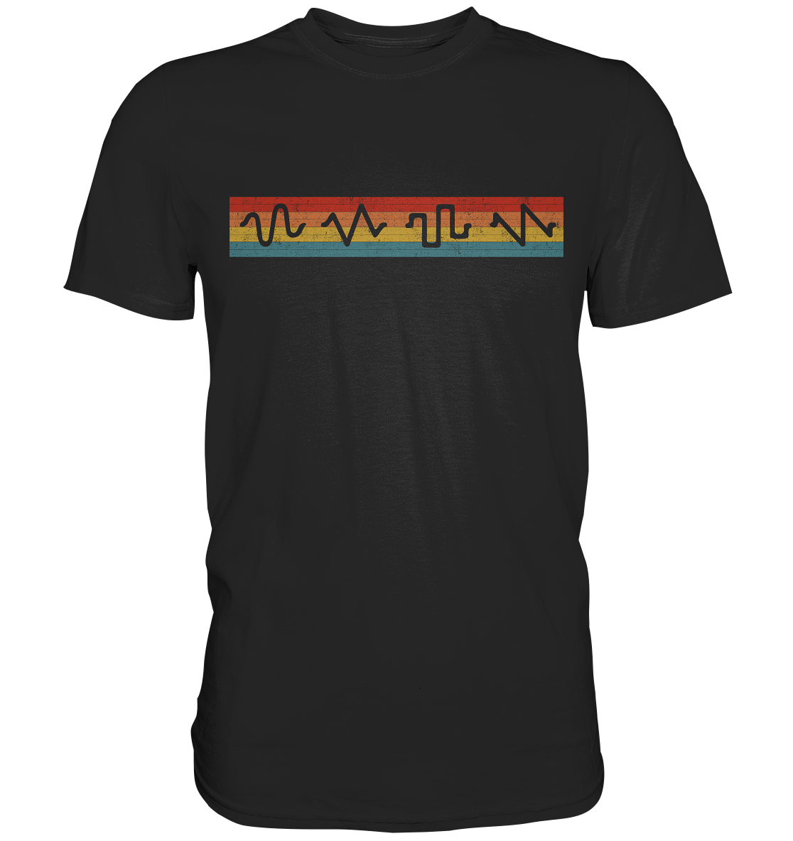 Synthesizer Audio Wellenform Synth Rave Analog T-Shirt