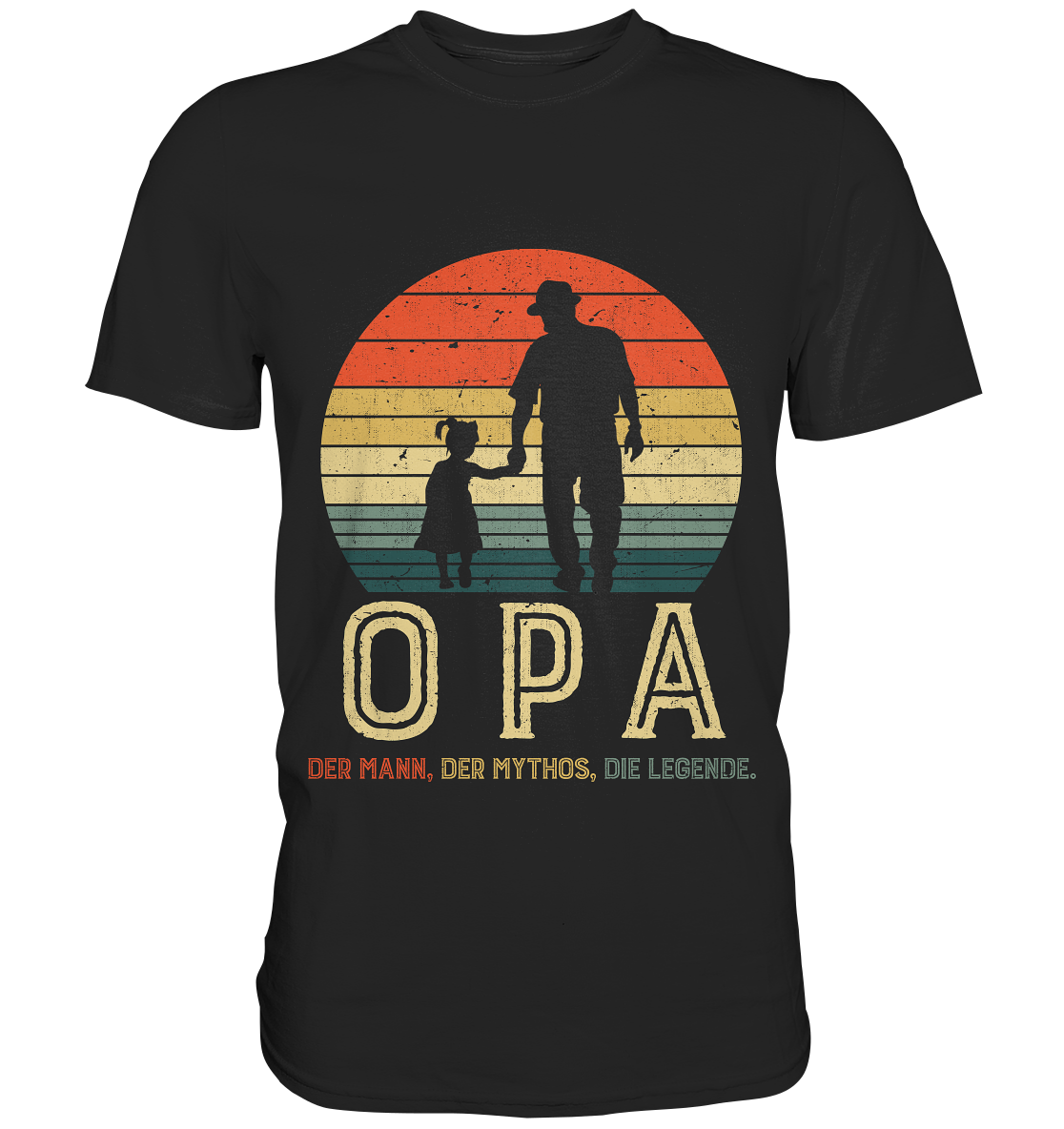 Opa und Enkelin Herren Premium T-Shirt