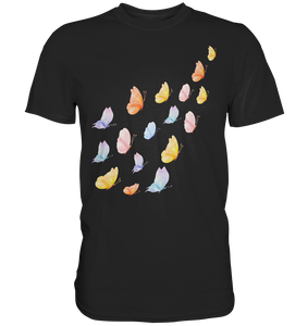Frauen Pastel Schmetterlinge T-Shirt