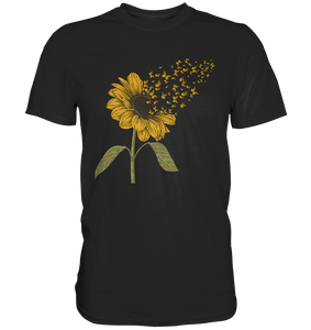 Schmetterling Sonnenblumen T-Shirt Gärtner Geschenk