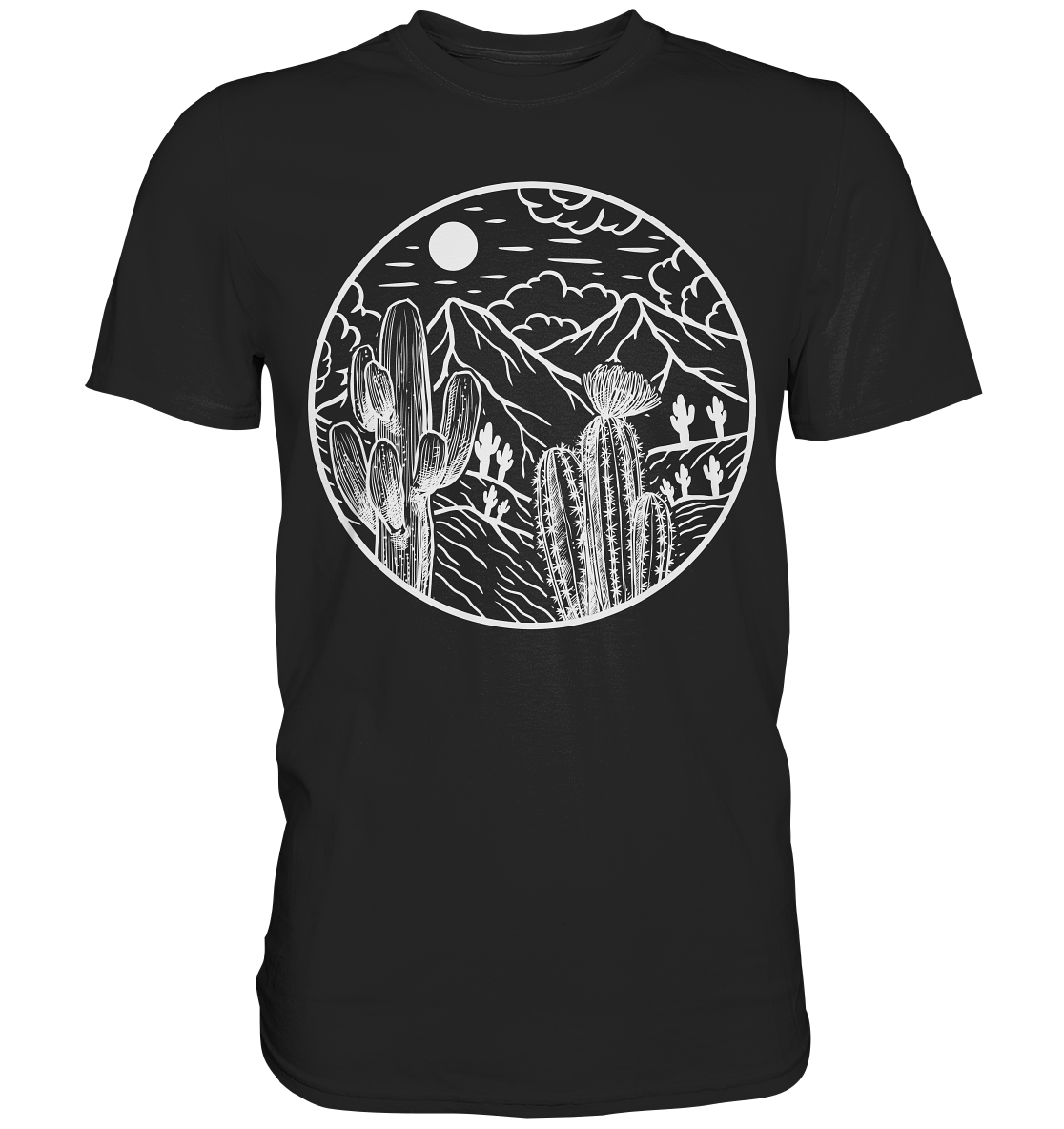 Kaktus Landschaft Sukkulenten Wüste T-Shirt