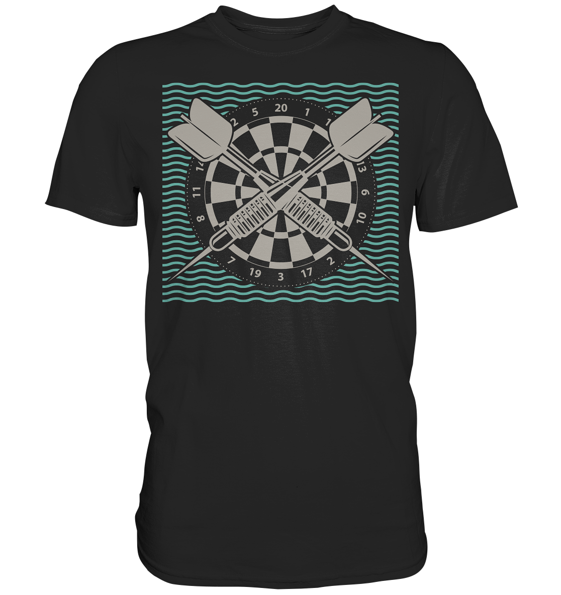 Dartscheibe Dart Sport Dartpfeile T-Shirt