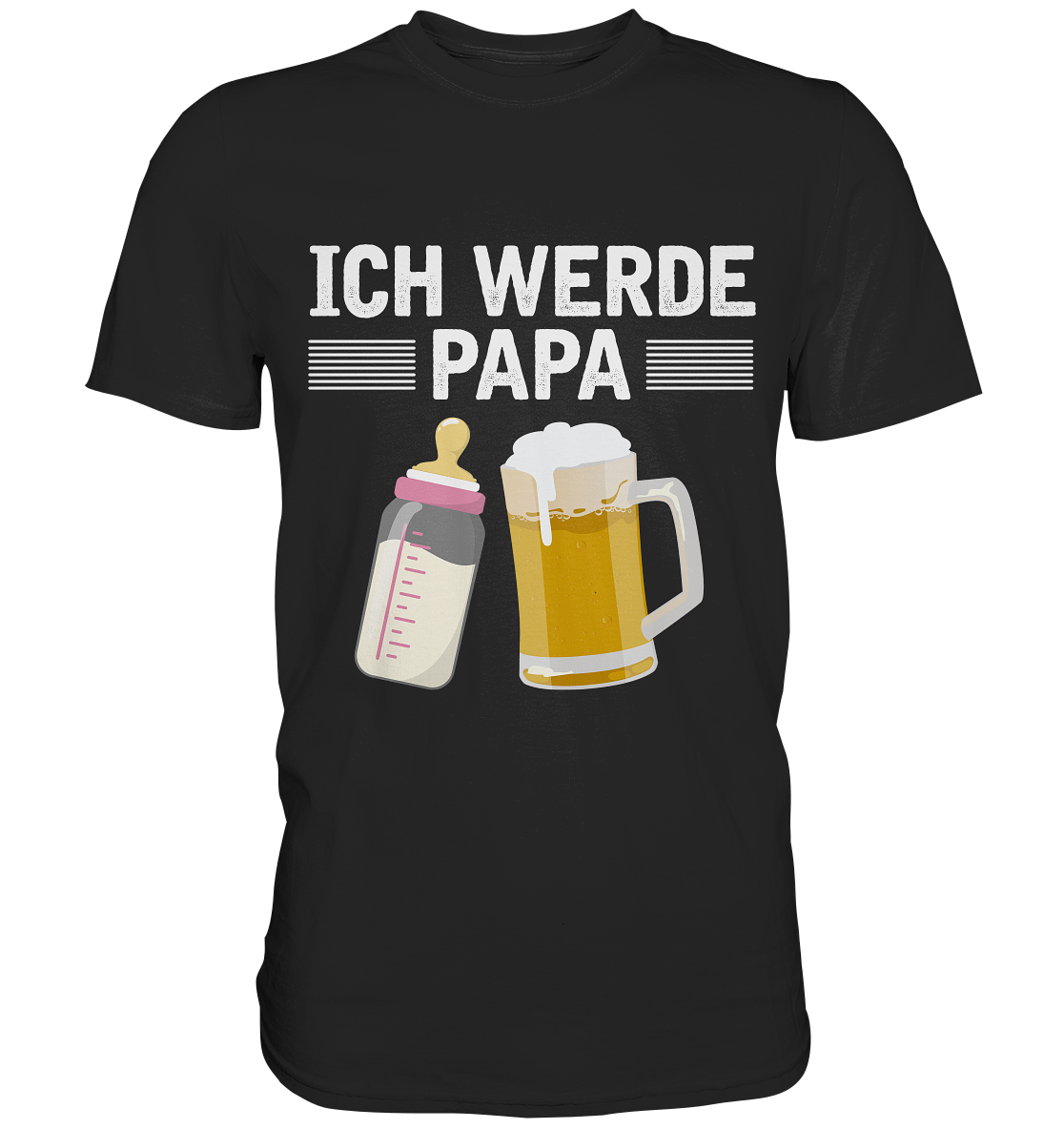 Ich werde Papa Herren Premium T-Shirt