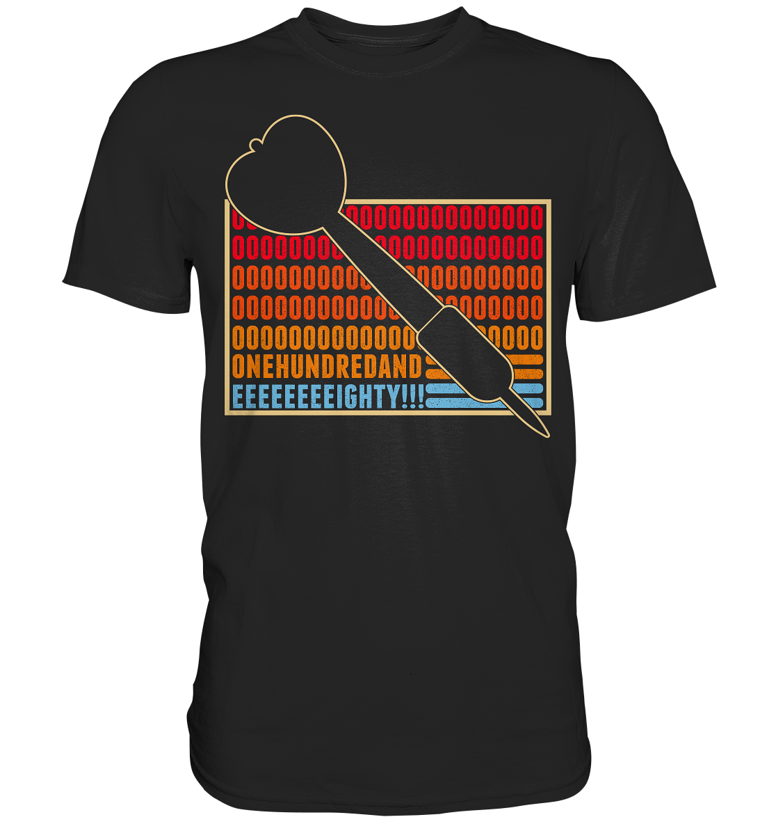 Darts Pfeil Triple Dartscheibe 180 lustige Darts T-Shirt