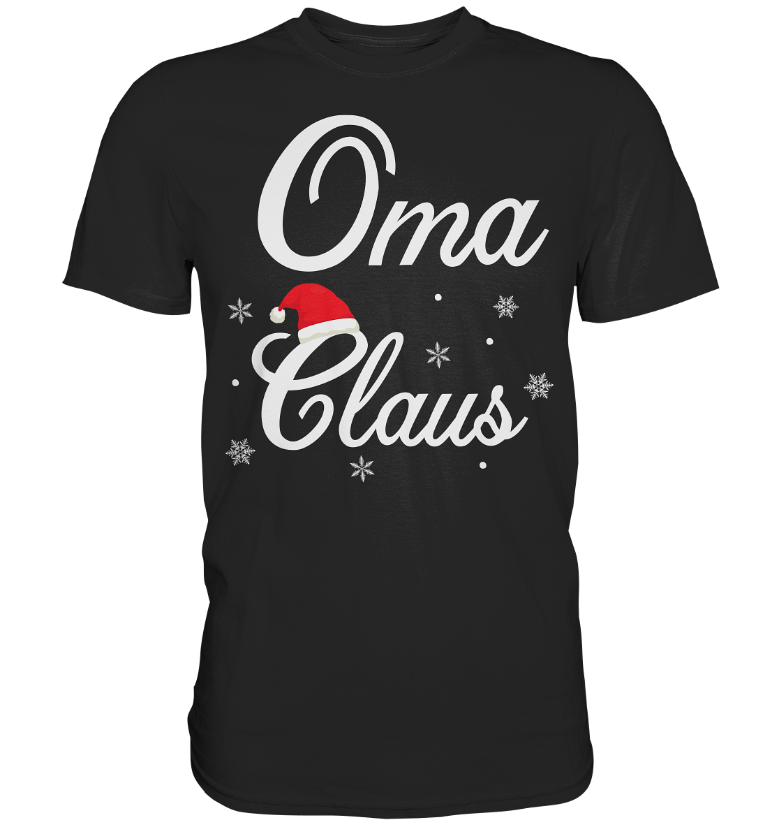 Oma Claus Familie Weihnachtsoutfit Xmas Weihnachten Weihnachtsmann T-Shirt