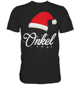 Onkel Weihnachtsoutfit Familien Weihnachten Santa Claus Weihnachtsmann T-Shirt