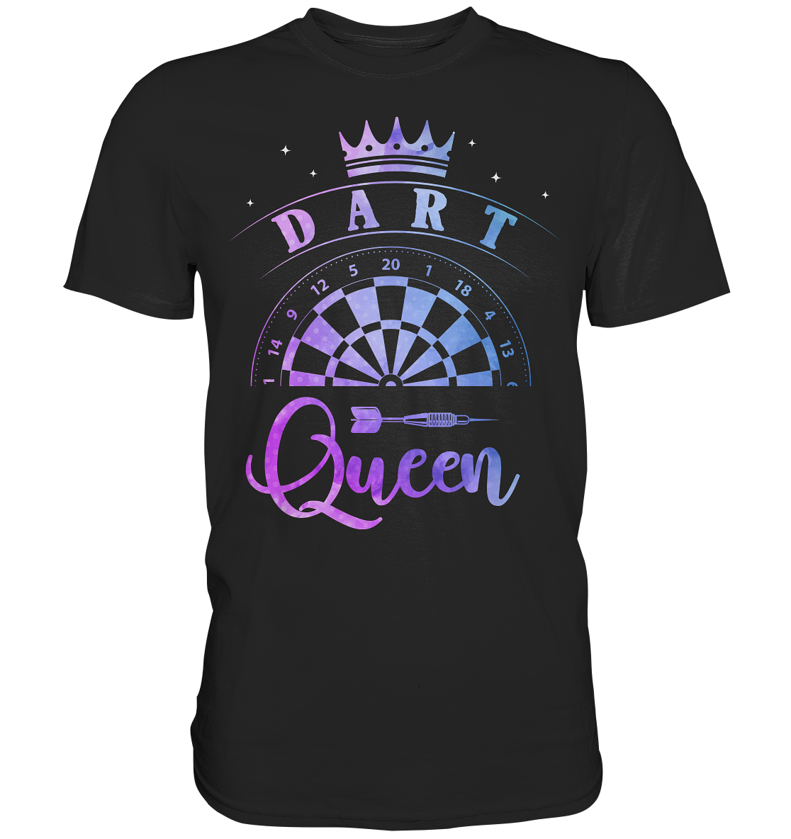 Dart Queen Beste Dartspielerin T-Shirt
