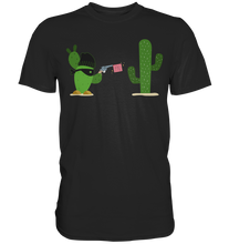 Laden Sie das Bild in den Galerie-Viewer, Kaktus Gangster T-Shirt Kakteen Sukkulenten Humor
