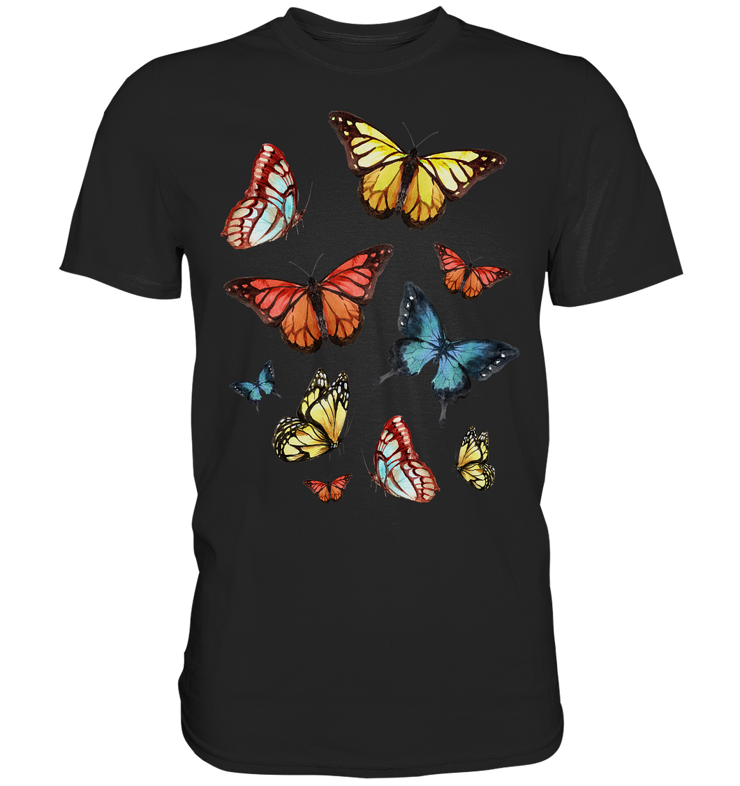 Frauen Bunte Schmetterlinge T-Shirt