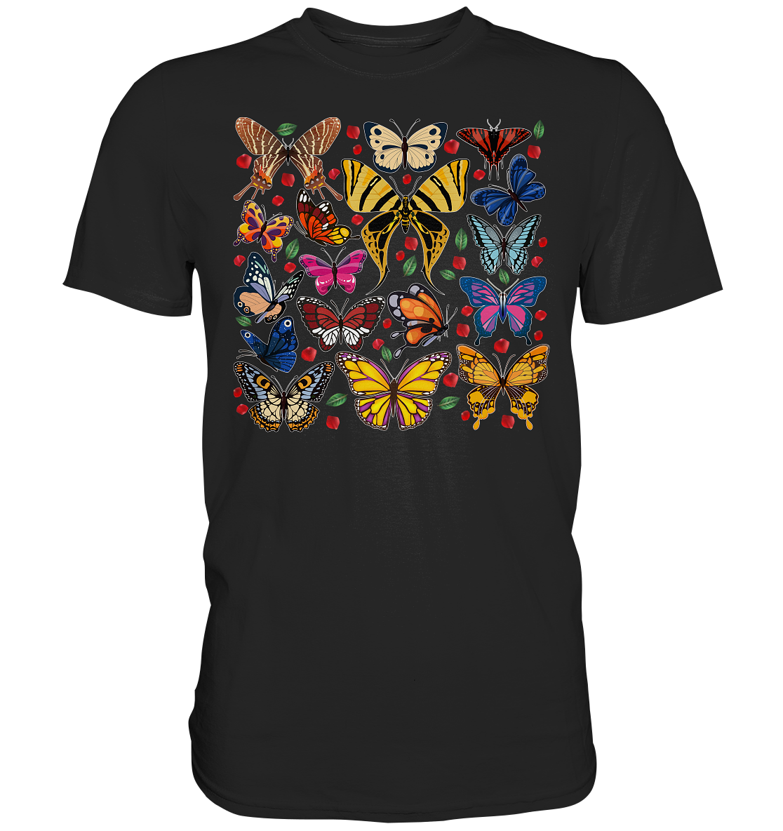 Bunte Schmetterlinge T-Shirt