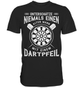 Unterschätze keinen alten Mann mit Dartpfeil Dart T-Shirt