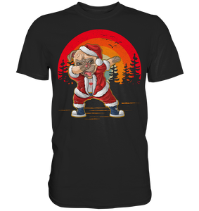 Dabbing Mops Weihnachten Santa Hunde Weihnachtsoutfit T-Shirt