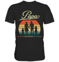 Papa Tochter Sohn Frau Vatertag Geschenk Vater T-Shirt