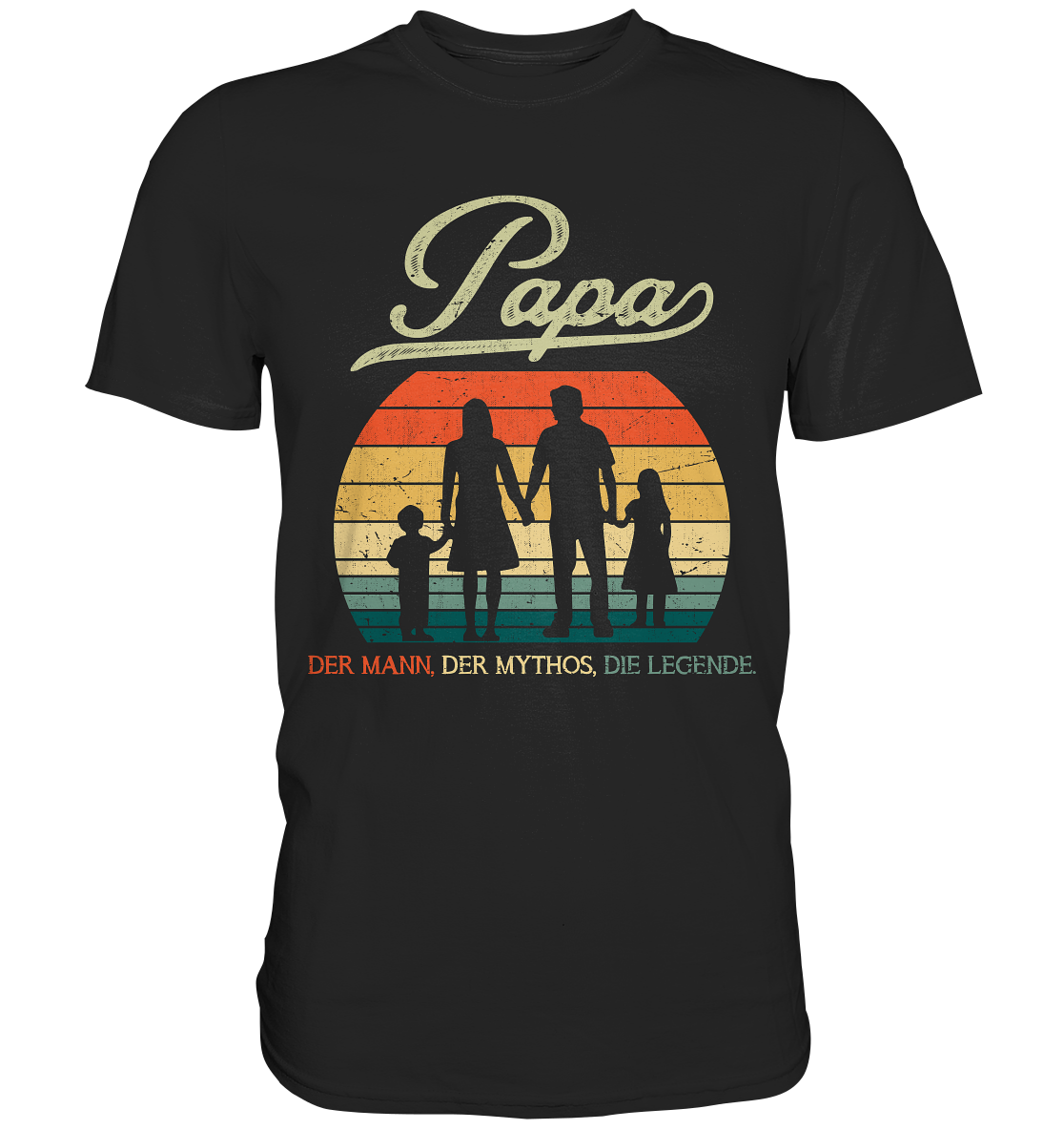 Papa Tochter Sohn Frau Vatertag Geschenk Vater T-Shirt