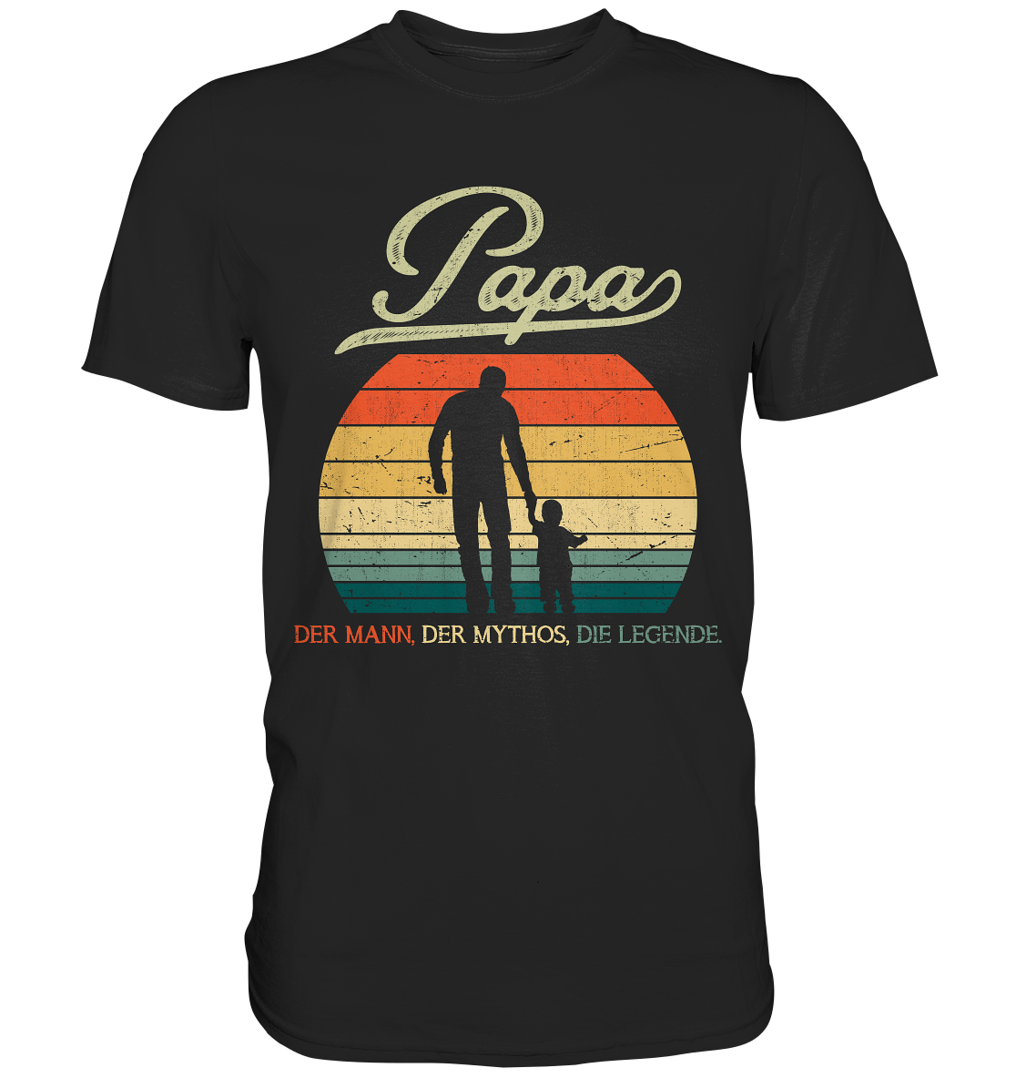 Papa Sohn Vatertag Geschenk Vater T-Shirt