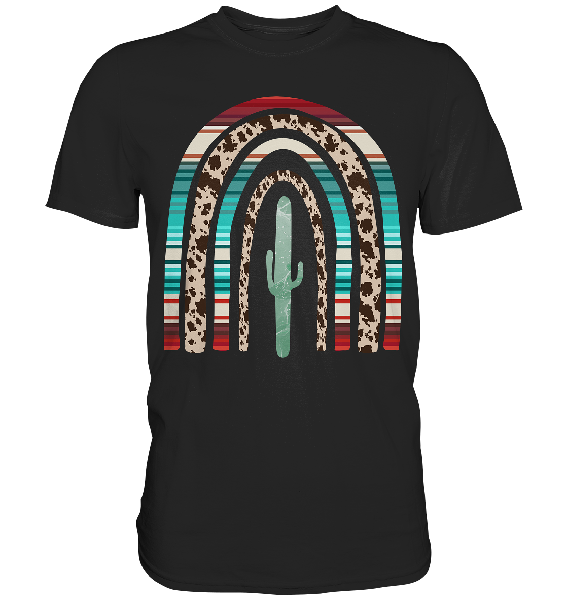 Texas Kaktus Regenbogen T-Shirt