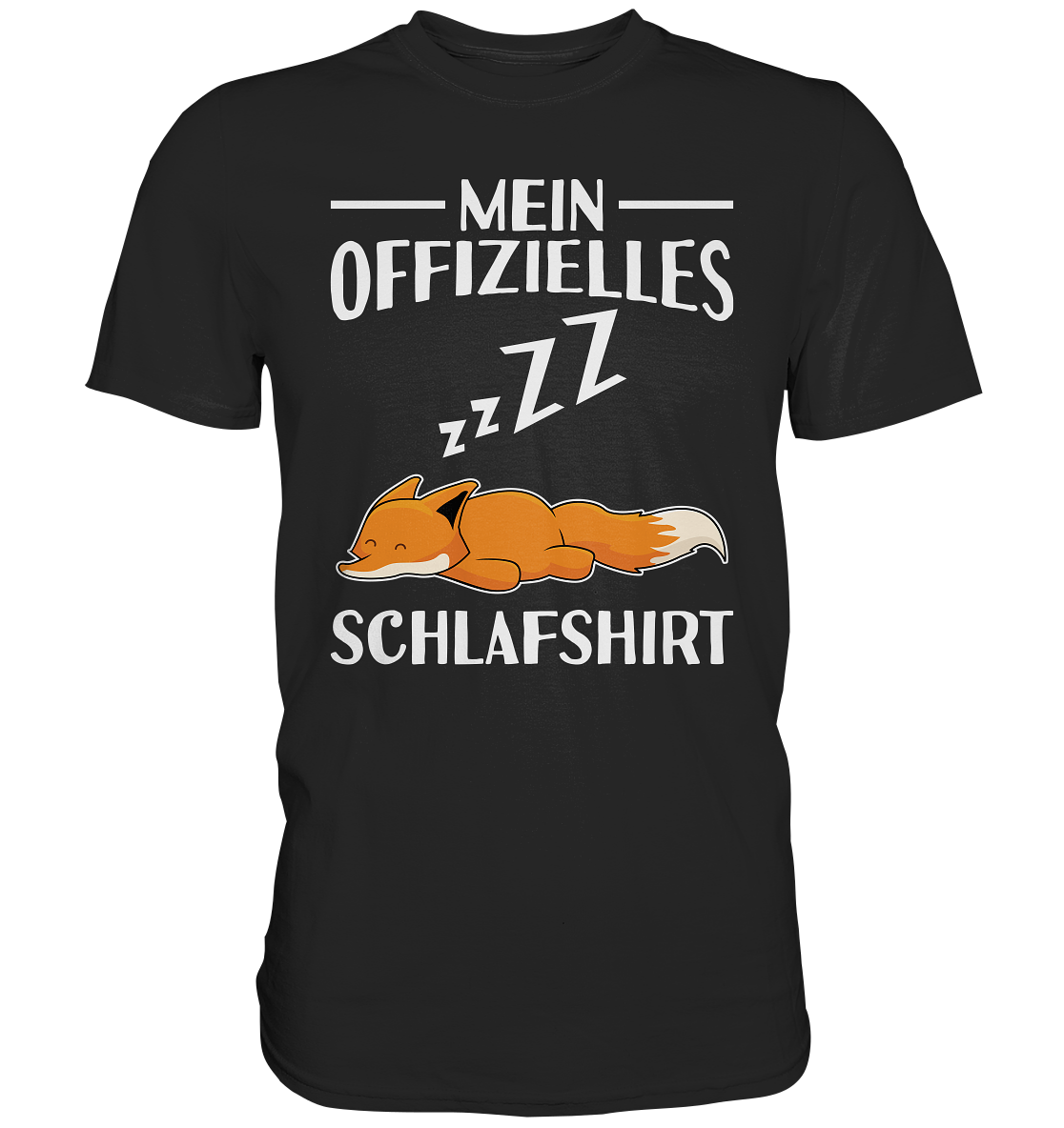 Offizielles Schlafshirt Nachthemd Schlafanzug Pyjama Fuchs T-Shirt