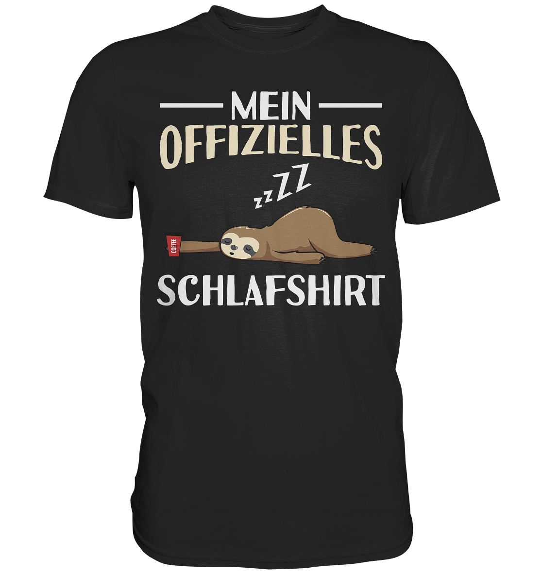 Offizielles Schlafshirt Nachthemd Schlafanzug Pyjama Faultier T-Shirt