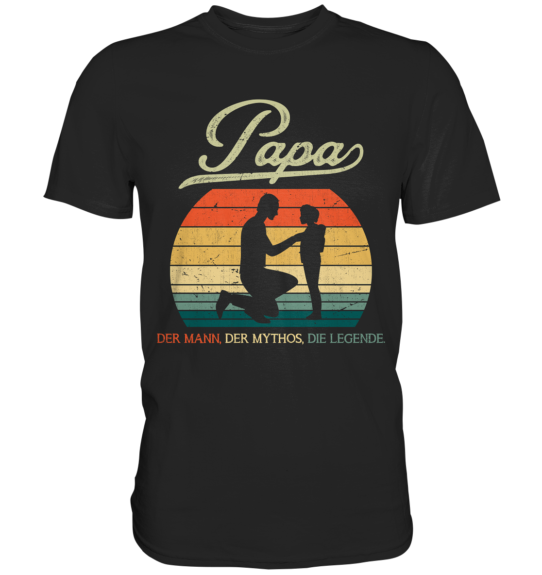 Papa Tochter Vatertag Geschenk Vater T-Shirt