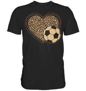 Leopard Fußball Mädchen Frauen T-Shirt